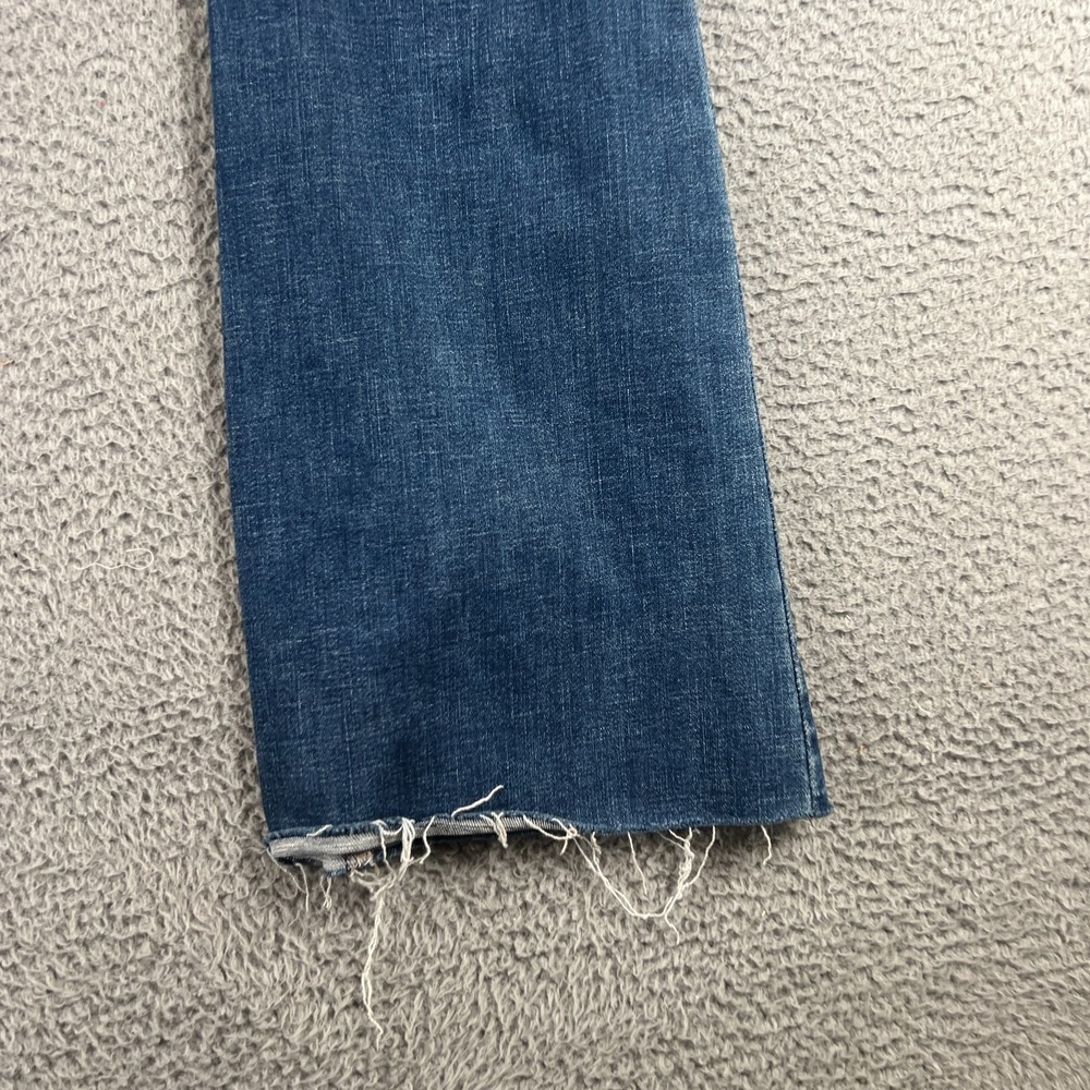 Judy Blue Control Top Flare Jeans Dark Wash Stretch Denim Size 3/26 Raw Hem - Picture 10 of 14